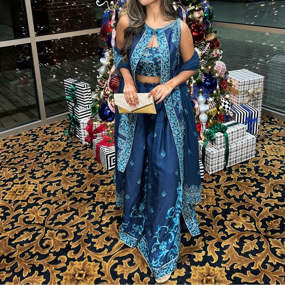 Blue Indian Dress - Picture 2 of 3